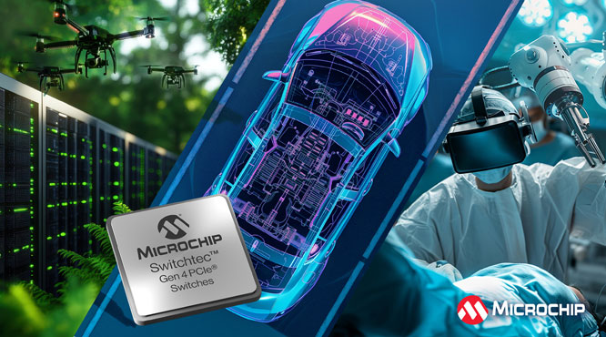 MicrochipƳȫSwitchtec PCIe 4.0 16ͨQCϵЮa(chn)Ʒ܇ǶʽӋ㑪(yng)ṩ๦