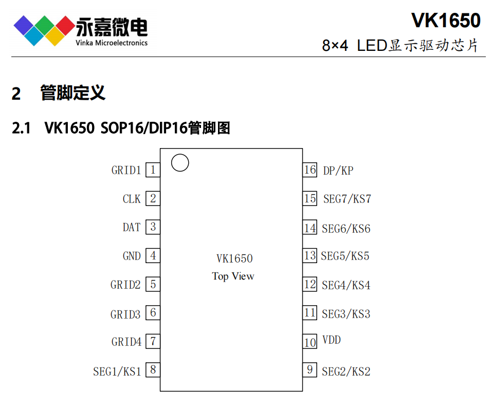 LED(sh)@(q)(dng)·IC/߿ɔ_(sh)@(q)(dng)оƬ/(sh)a(q)(dng)VK1650 SOP16ԭSFAE֧